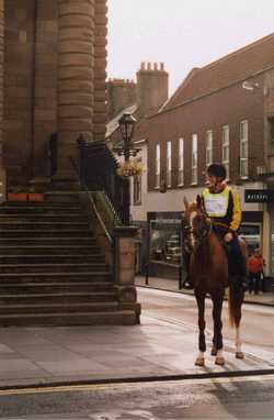 Outside Berwick Town Hall