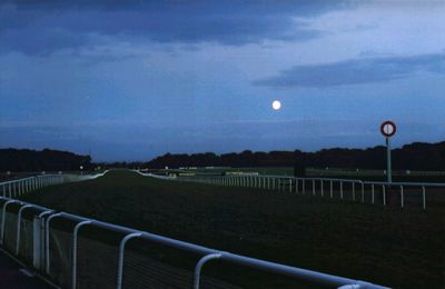 Moon over Haydock Park