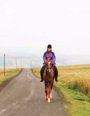 Martha and Kaan on the Lammermuir Hills