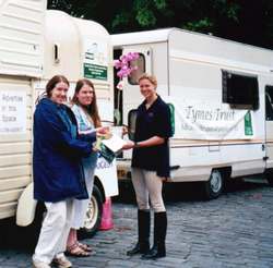 Julia and Alice Root with Dr Stephanie Cook